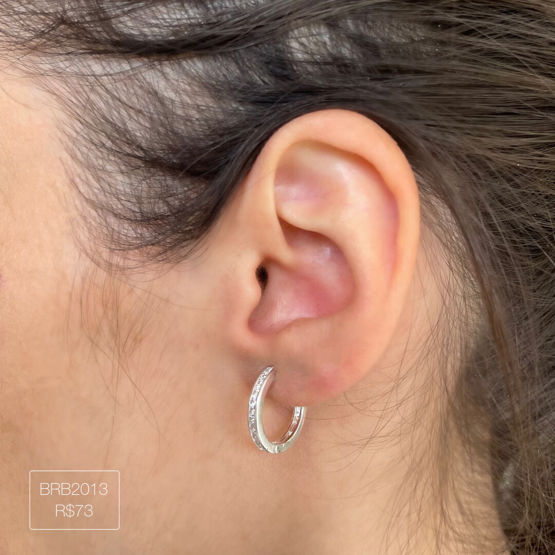 Brinco Argola Nova Pandora Prateada